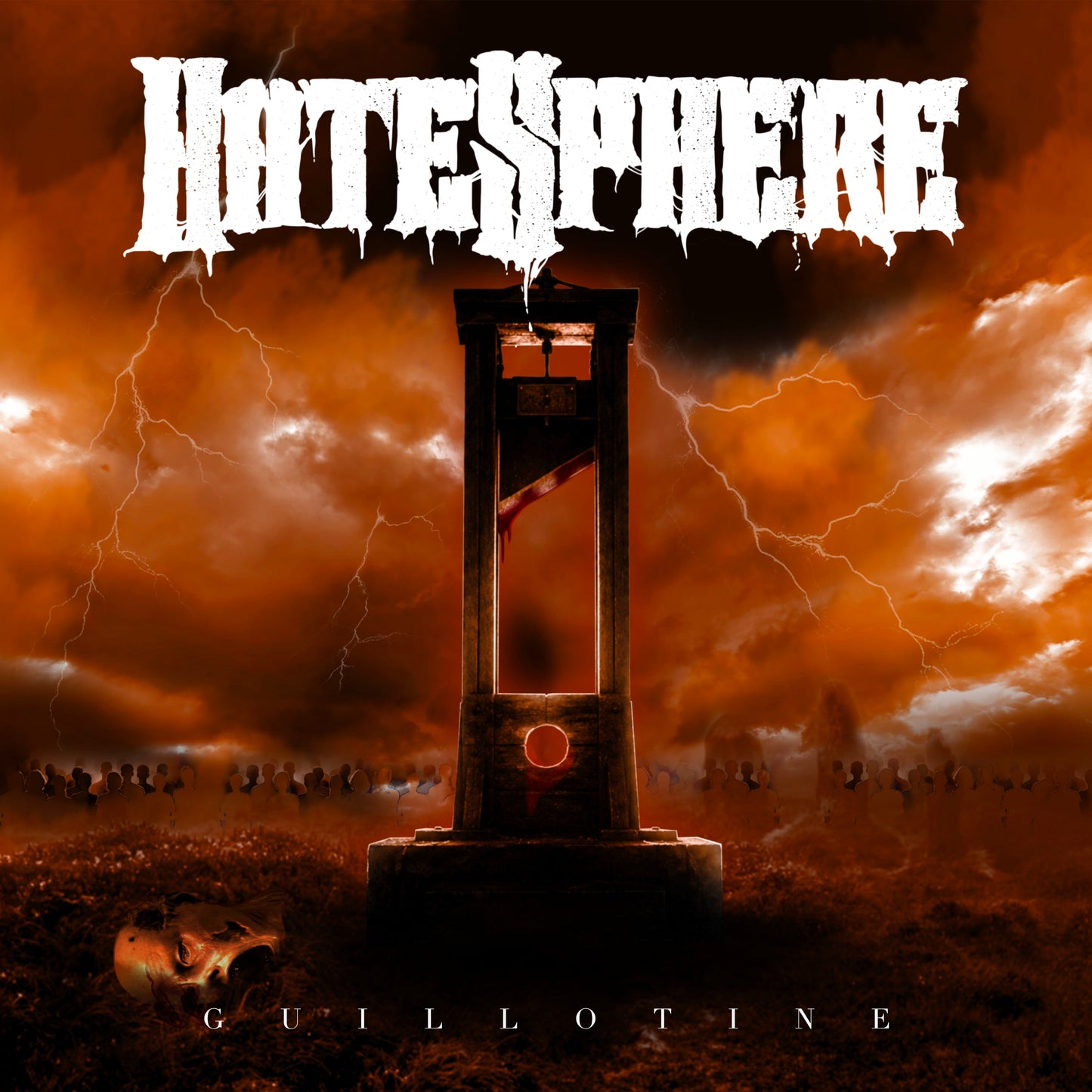 PRE-ORDER: Hatesphere "Guillotine" LP (Marbled Orange Vinyl)