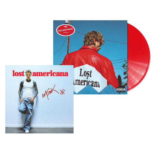 mgk "lost americana" LP (Indie Exclusive Signed Insert, Brick Red Vinyl)