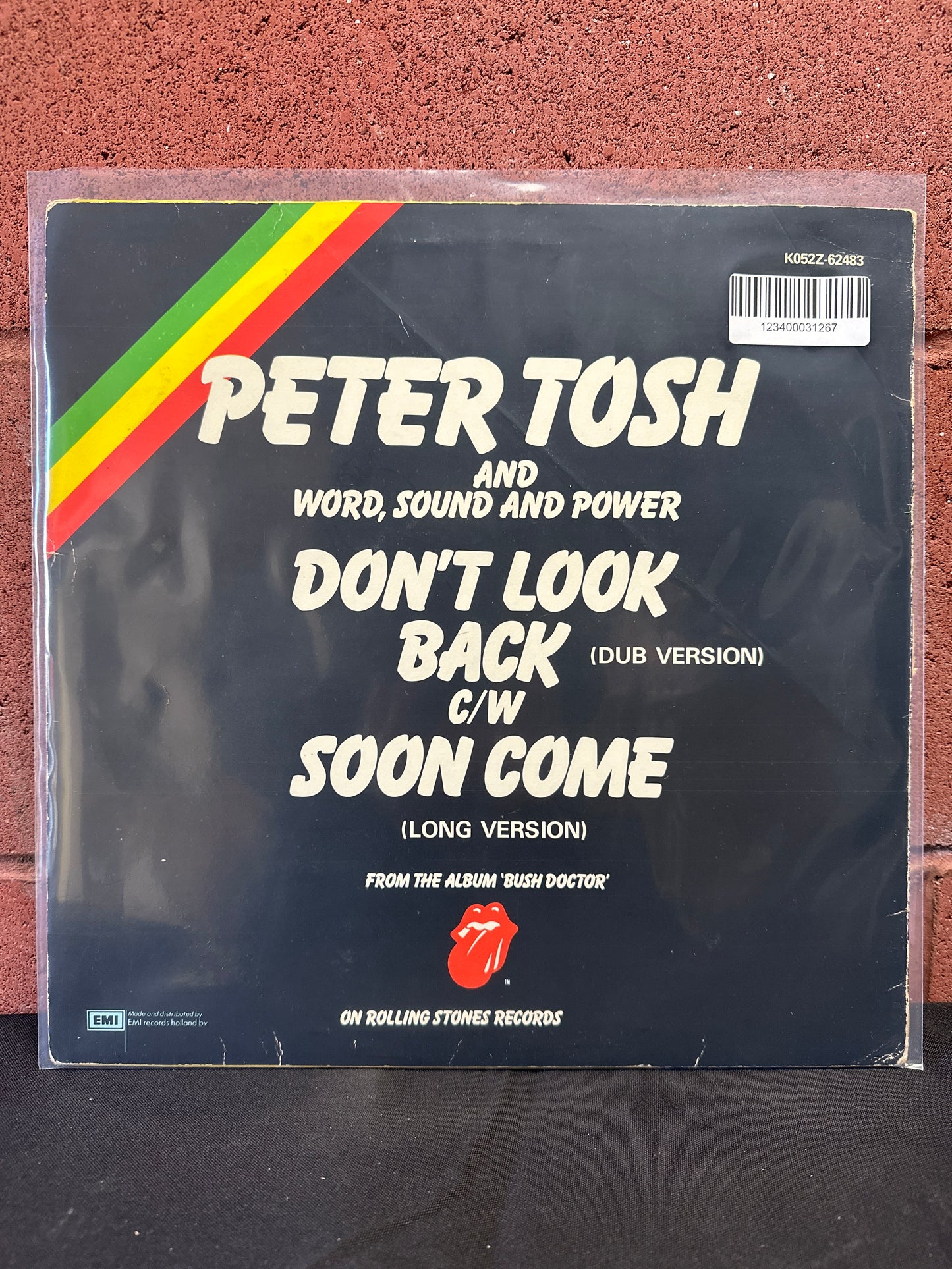 Used Vinyl:  Peter Tosh And Word, Sound And Power ”Don't Look Back (Dub Version) / Soon Come (Long Version)” 12"