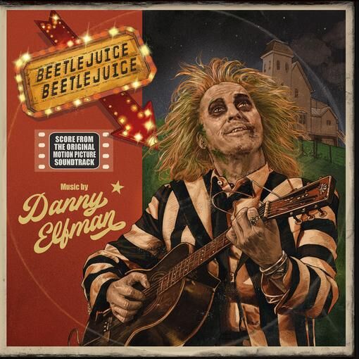 Danny Elfman "Beetlejuice Beetlejuice (OST)" LP (Imported Pink & Yellow Vinyl)