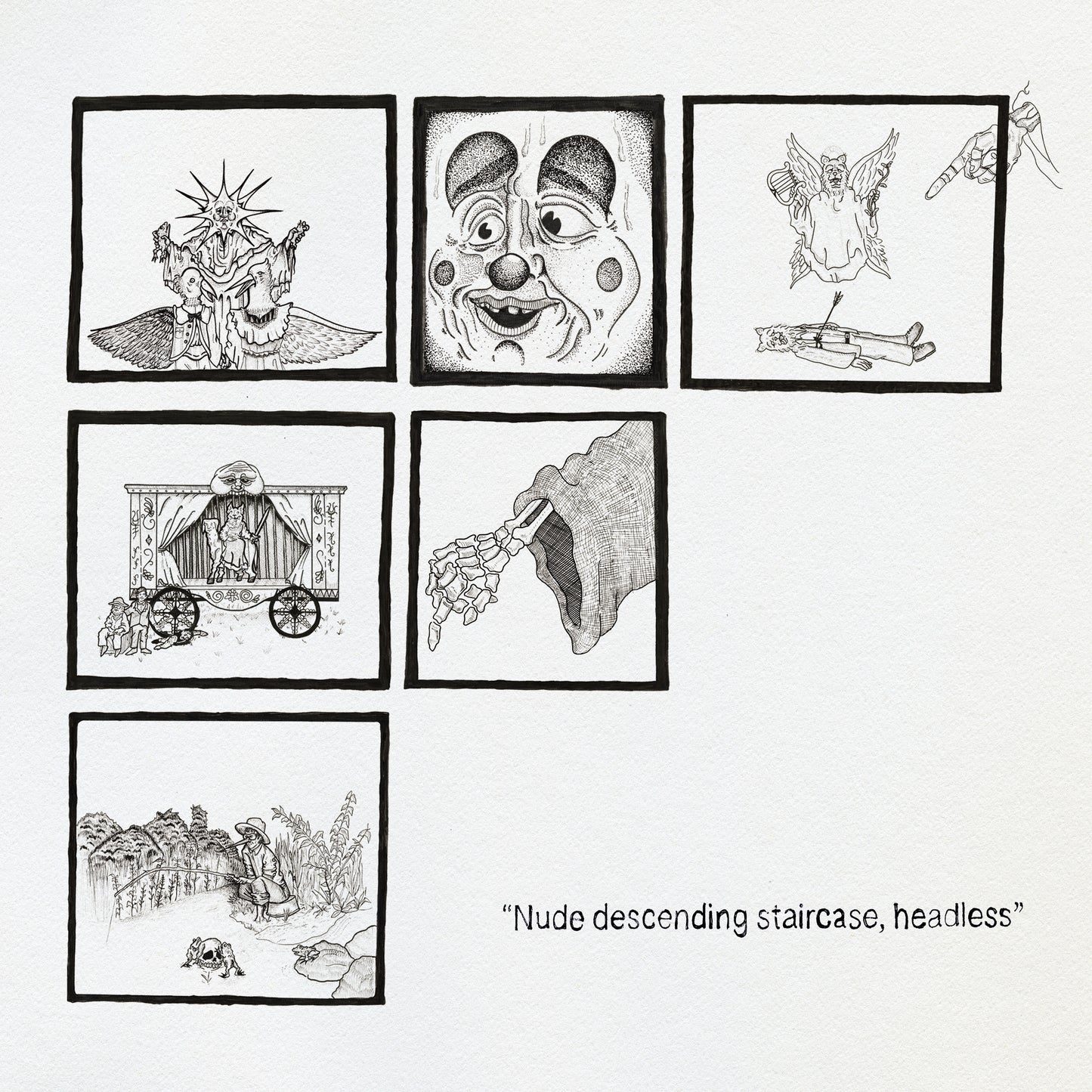 Teen Suicide "Nude descending staircase headless" LP ("Distant Clouds" Opaque Grey Vinyl)