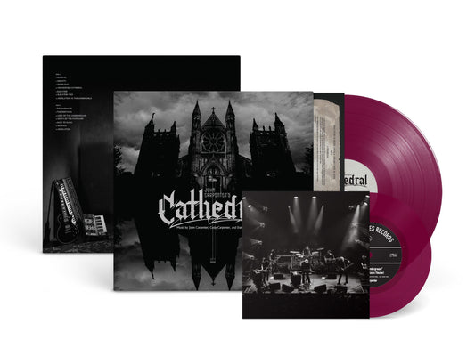 PRE-ORDER: John Carpenter, Cody Carpenter, & Daniel Davies "Cathedral" LP + 7" (Indie Exclusive Amethyst Vinyl)