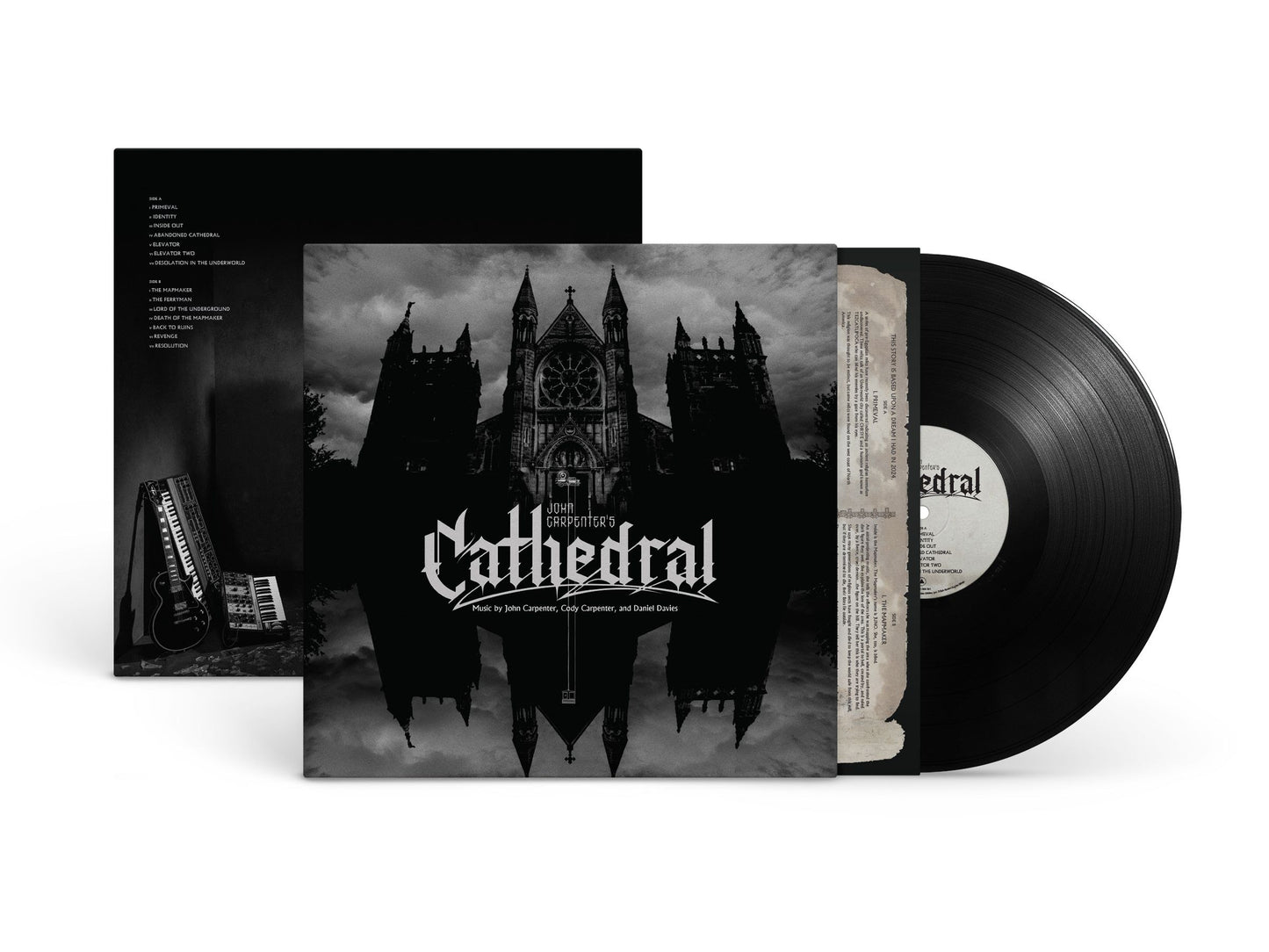 PRE-ORDER: John Carpenter, Cody Carpenter, & Daniel Davies "Cathedral" LP