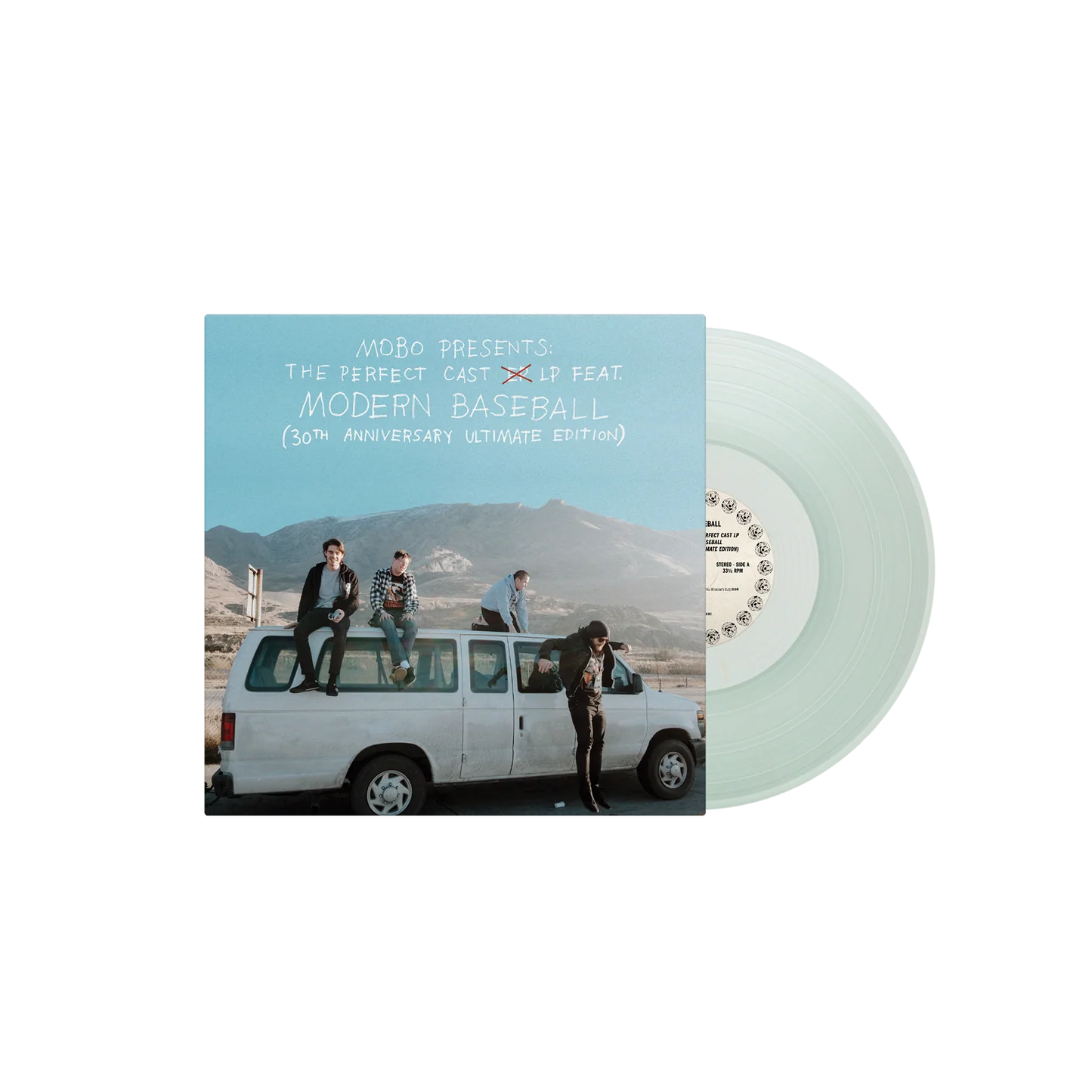 PRE-ORDER: Modern Baseball "Mobo Presents: The Perfect Cast LP - 30th Anniversary" LP (Clear Turquoise Vinyl)
