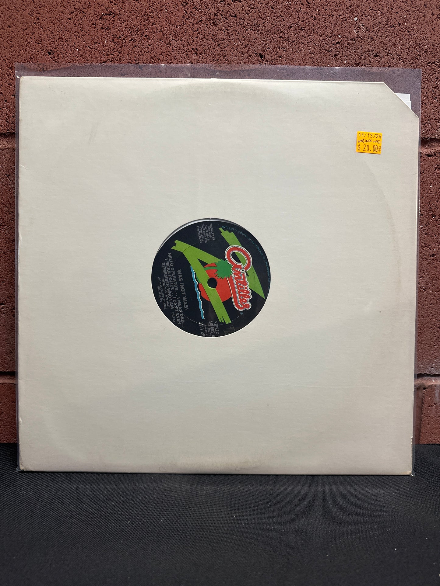 Used Vinyl:  Was (Not Was) ”Wheel Me Out” 12"