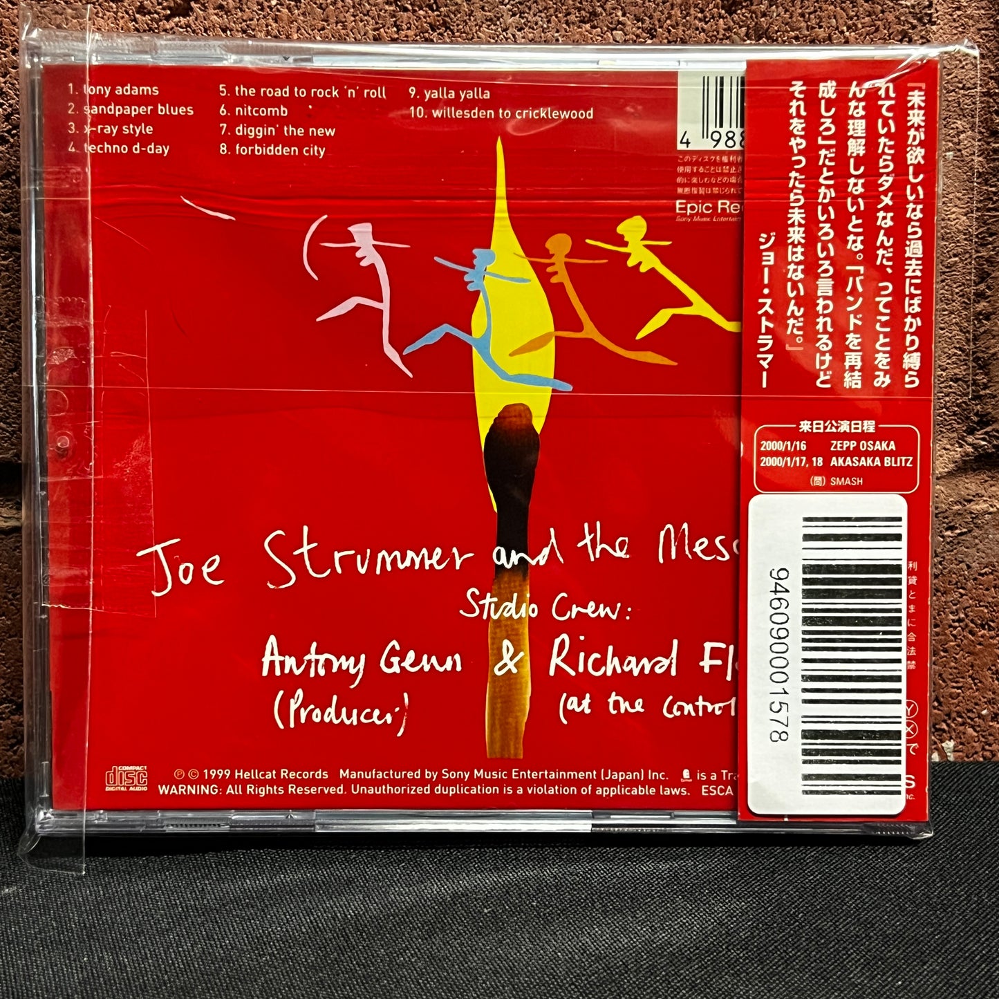 Used CD: Joe Strummer & The Mescaleros "Rock Art And The X-Ray Style" CD (1999 Japanese Press)