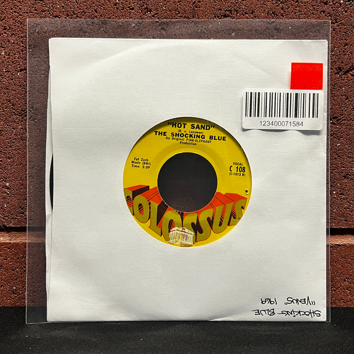 Used Vinyl: The Shocking Blue "Venus / Hot Sand" 7" (1969 Press)