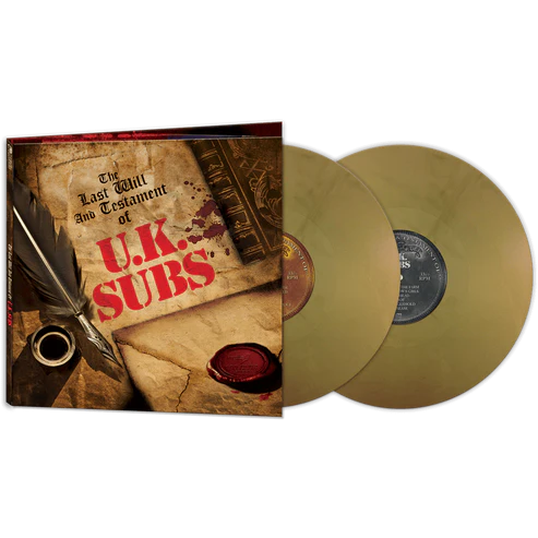 UK Subs "The Last Will and Testament of Uk Subs" 2xLP (Gold Vinyl)