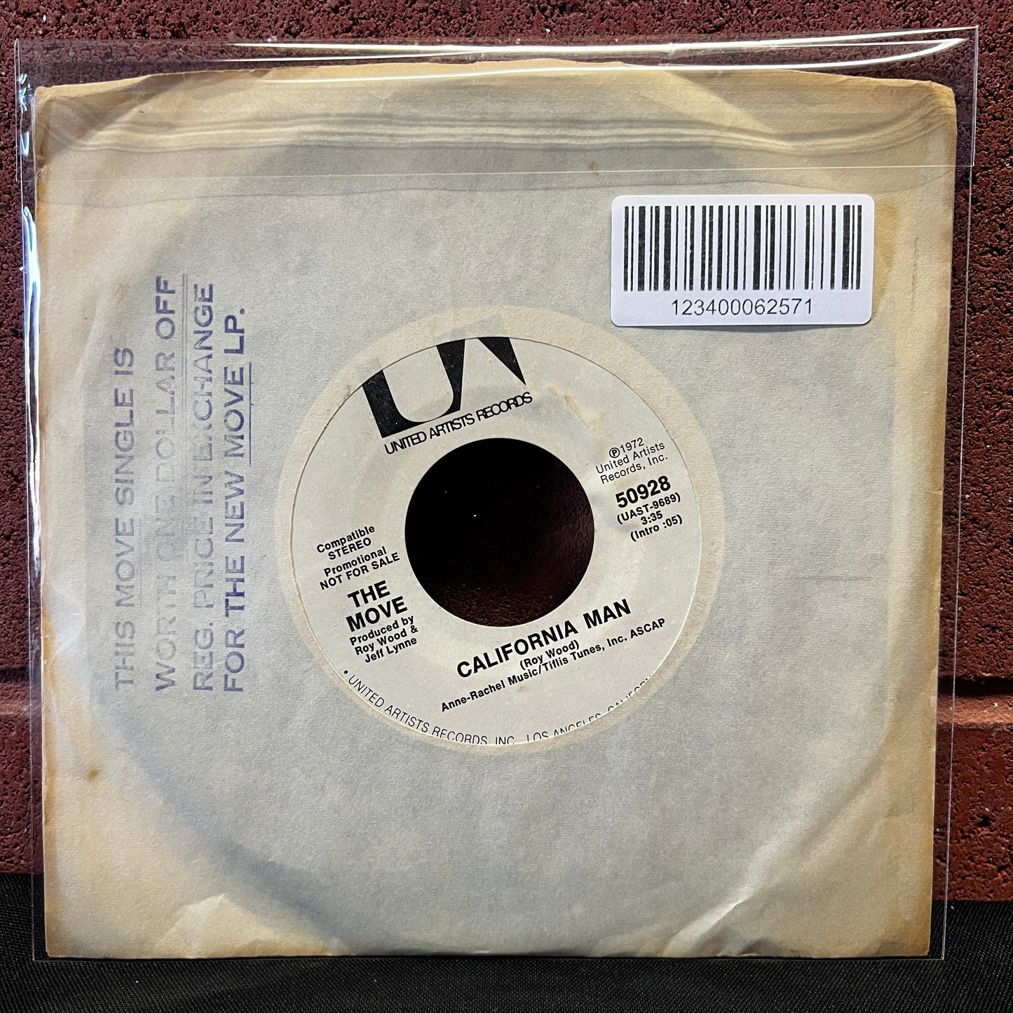 Used Vinyl: The Move "Do Ya / California Man" 7" (White Label Promo)