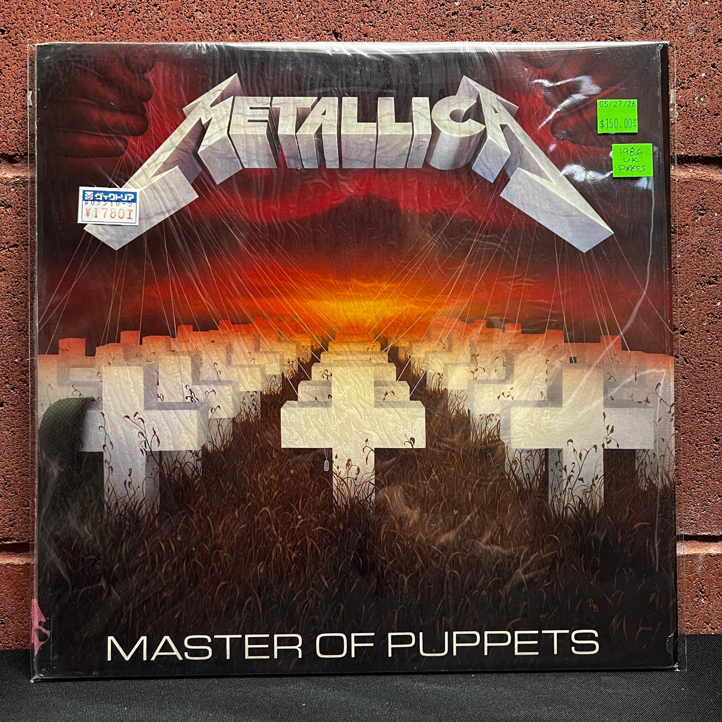 Used Vinyl: Metallica "Master Of Puppets" LP (1986 UK MFN Press in shrink)