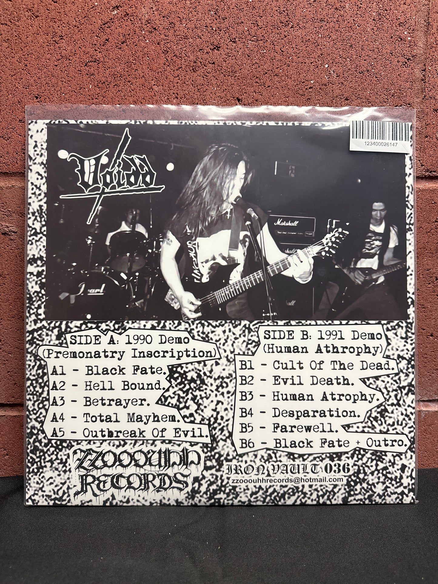 Used Vinyl:  Voidd ”Premonatry Inscription / Human Antrophy” LP