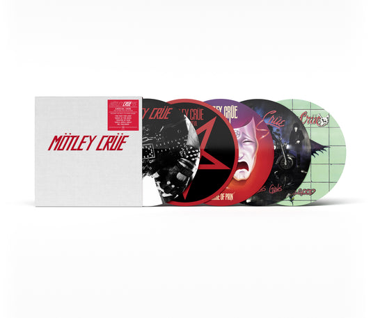 PRE-ORDER: Motley Crue "Crucial Crue (45th Anniversary)" 5xLP Box Set (Picture Disc Vinyl)