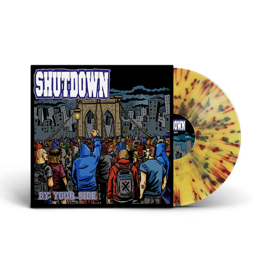 PRE-ORDER: Shutdown "By Your Side / Still… Against All Odds" LP (Yellow With Blue And Red Splatter)