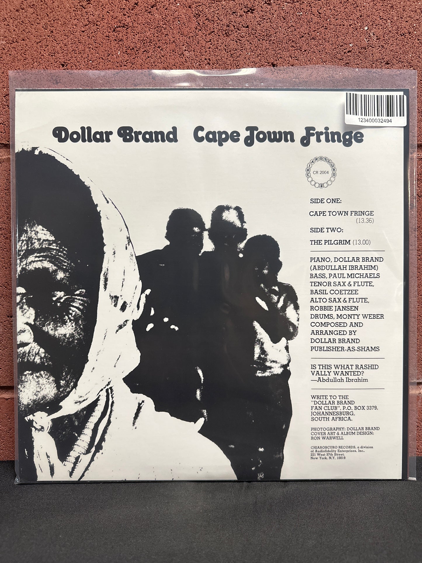 Used Vinyl:  Dollar Brand ”Cape Town Fringe” LP