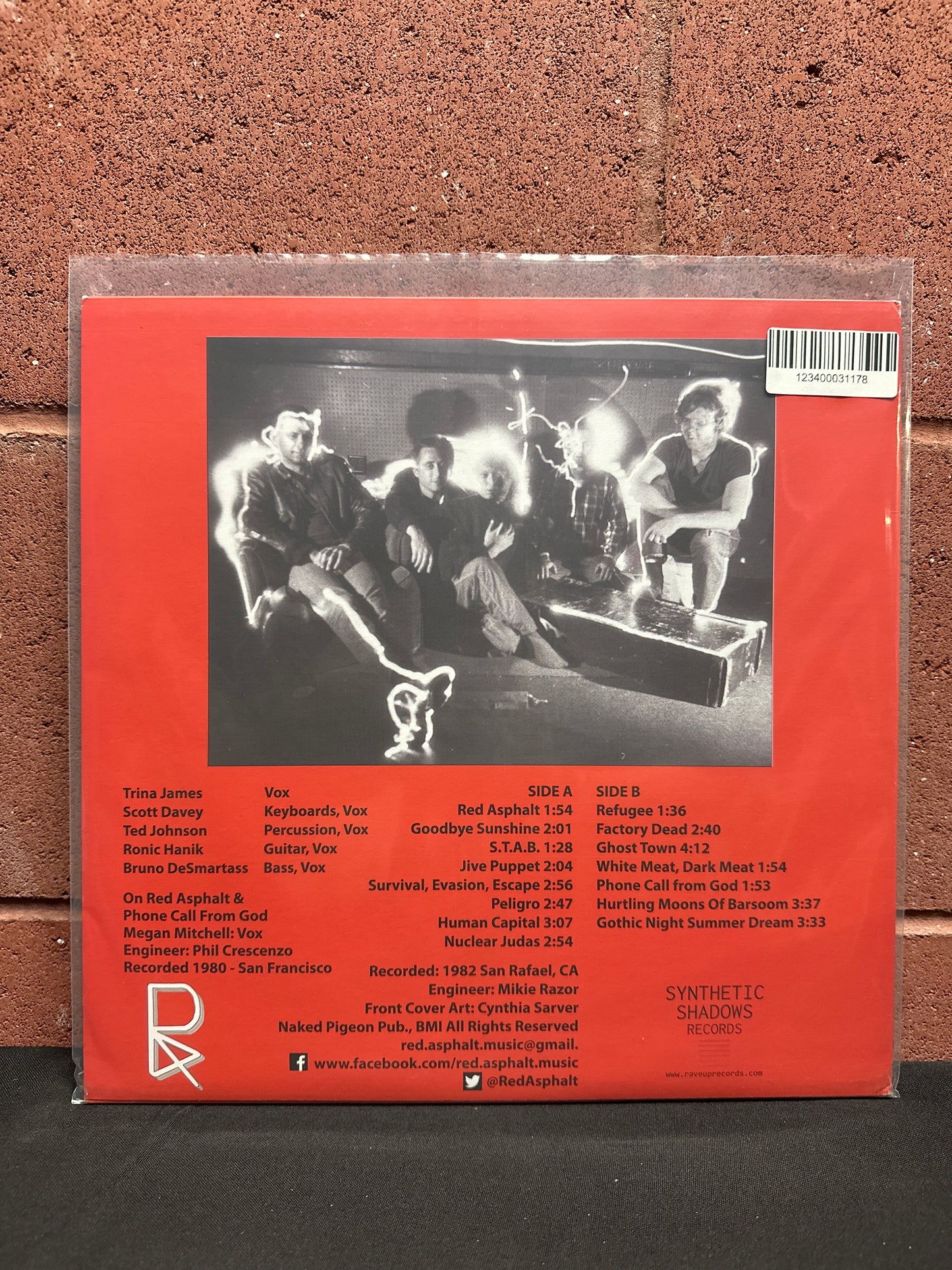 Used Vinyl:  Red Asphalt ”Red Asphalt” LP