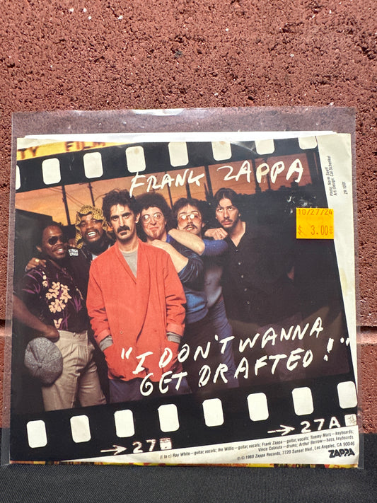 Used Vinyl:  Frank Zappa ”I Don't Wanna Get Drafted!” 7"