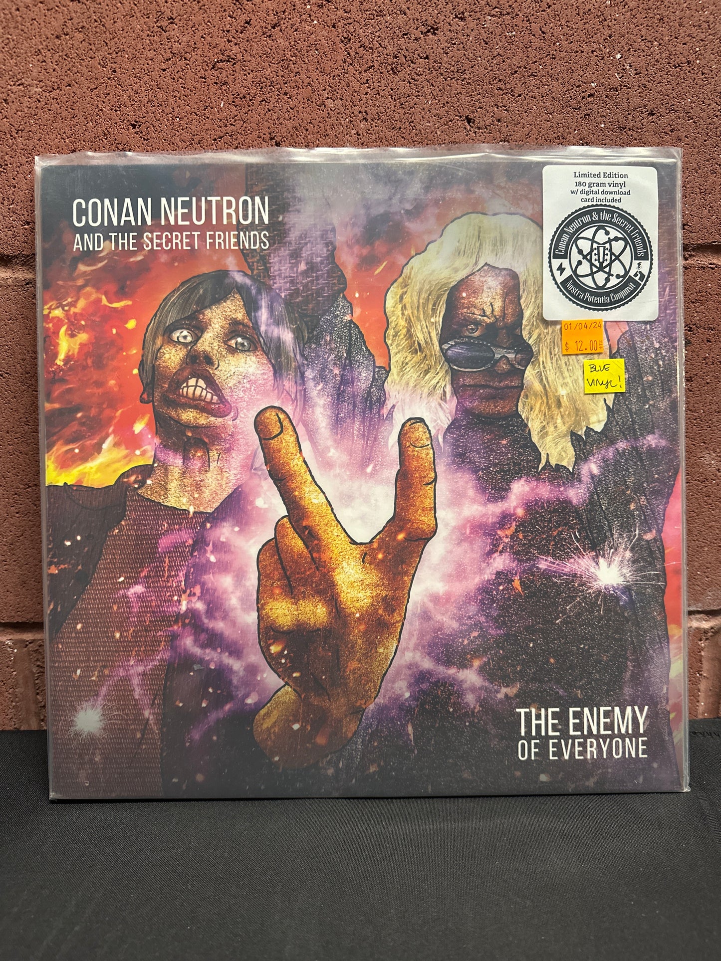 Used Vinyl: Conan Neutron And The Secret Friends ”The Enemy Of Everyone” LP (Blue Vinyl)