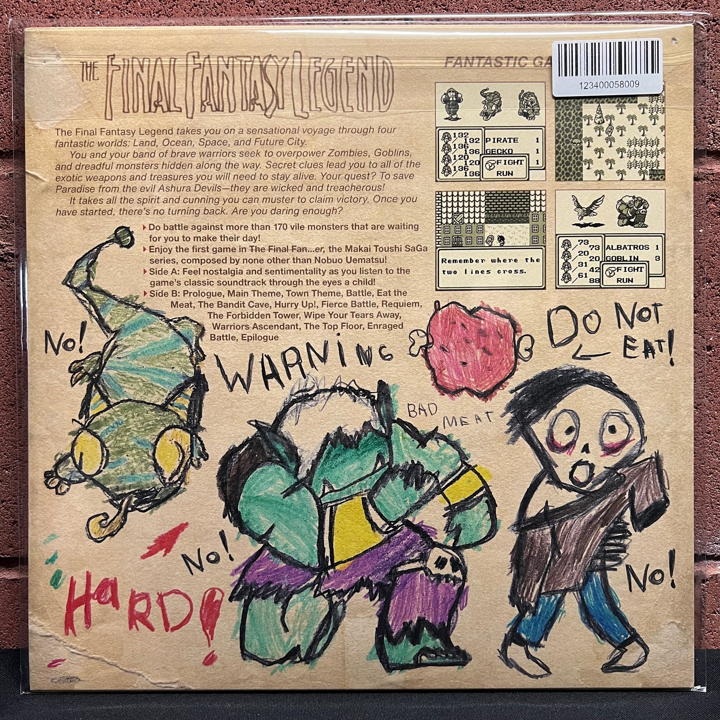 Used Vinyl: Nobuo Uematsu "The Final Fantasy Legend - Unofficial Game Boy Soundtrack" LP (Peach vinyl)