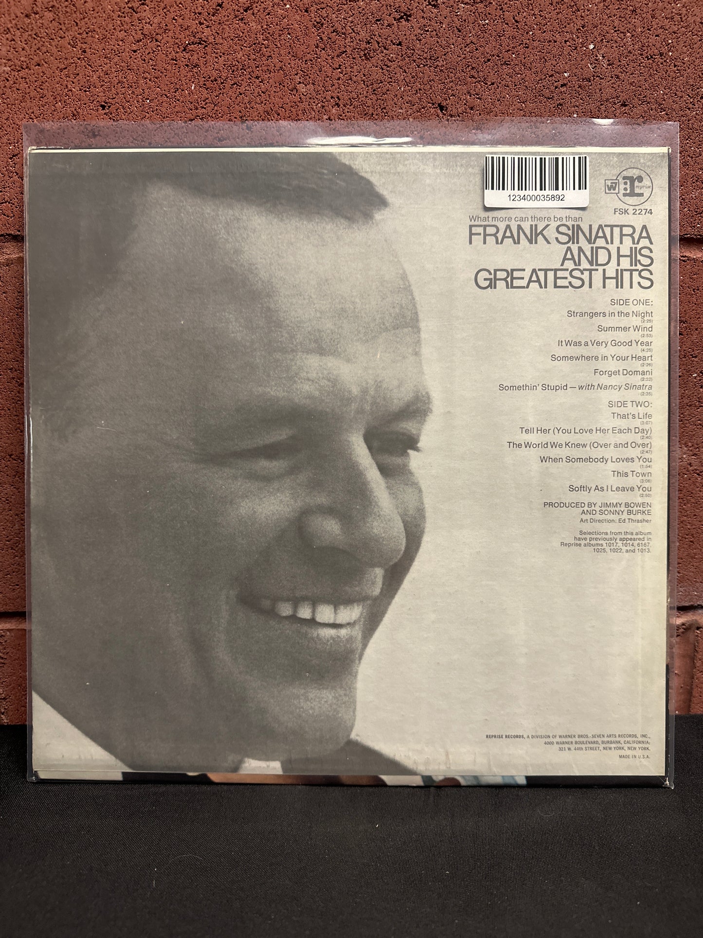 Used Vinyl:  Frank Sinatra ”Frank Sinatra's Greatest Hits” LP