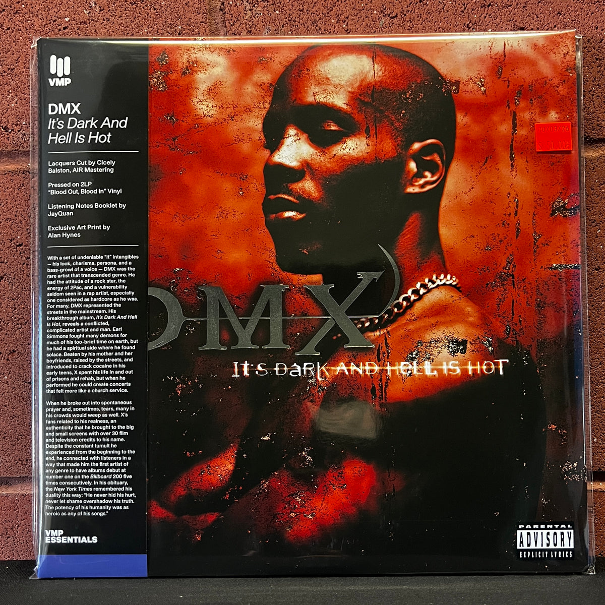 Used Vinyl: DMX ‎"It's Dark And Hell Is Hot" 2xLP (2024 Press - "Blood In/Blood Out" Vinyl)
