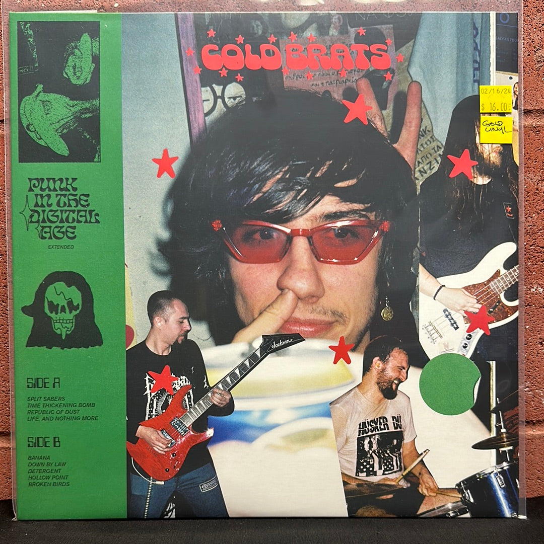 Used Vinyl:  Cold Brats ”Punk In The Digital Age Extended” LP (Gold vinyl)