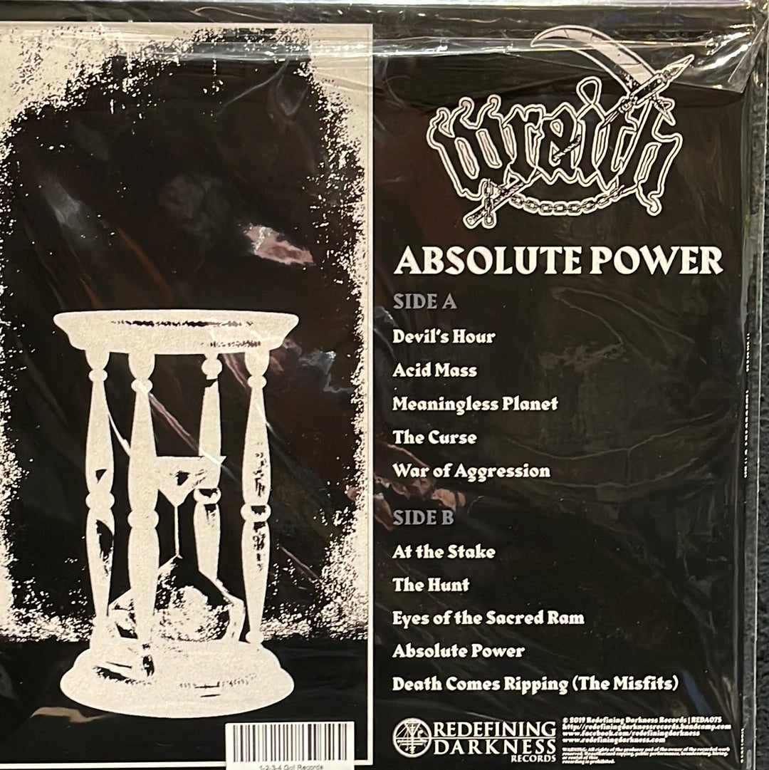 USED VINYL: Wraith "Absolute Power" LP (Random Purple/Yellow Vinyl)