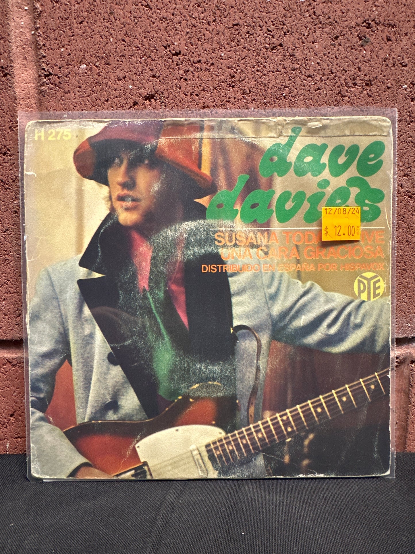 Used Vinyl:  Dave Davies ”Susana Todavía Vive / Una Cara Graciosa” 7"