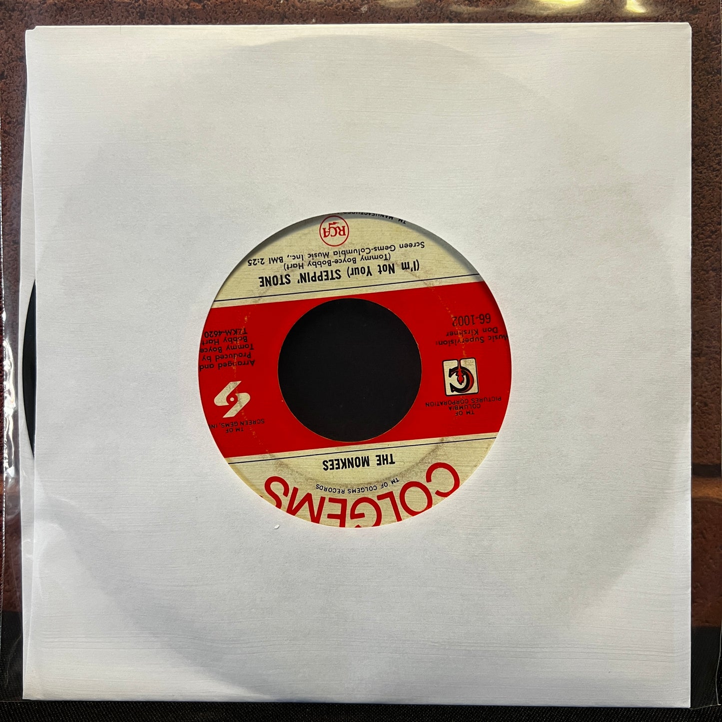 Used Vinyl: Monkees "I'm a Believer / (I'm Not You) Steppin' Stone" 7"