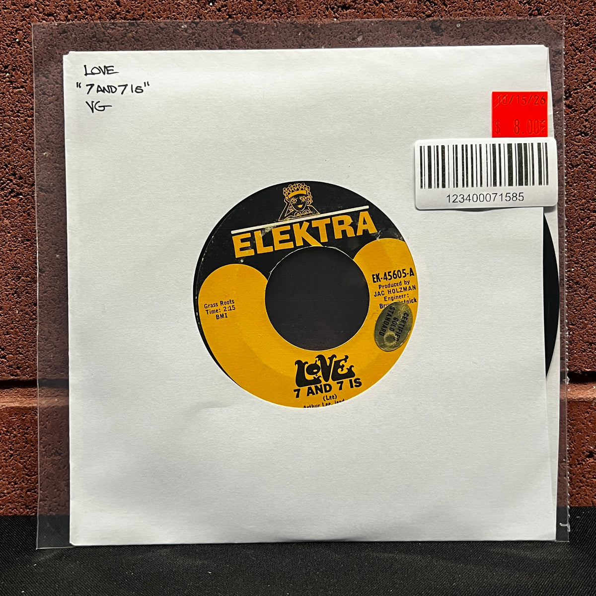 Used Vinyl: Love ‎"7 And 7 Is / No. Fourteen" 7" (1966 Press)