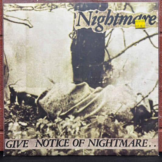 Used Vinyl:  Nightmare ”Give Notice Of Nightmare..” 12"
