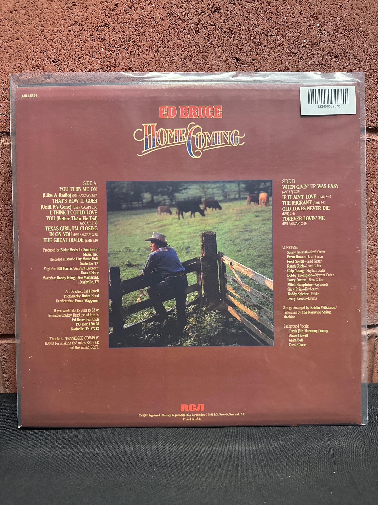 Used Vinyl:  Ed Bruce ”Homecoming” LP