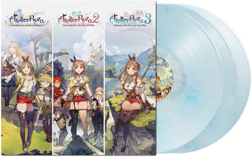 PRE-ORDER: V/A "Atelier Ryza Trilogy (OST)" 3xLP (Clear w/ Sky Blue Vinyl)