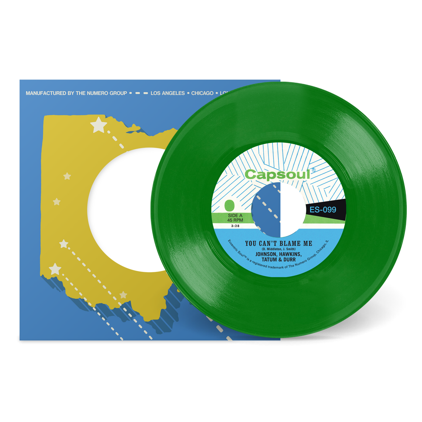 Johnson, Hawkins, Tatum & Durr "You Can't Blame Me b/w You're All I Need To Make It" 7" (Grass Green Vinyl)