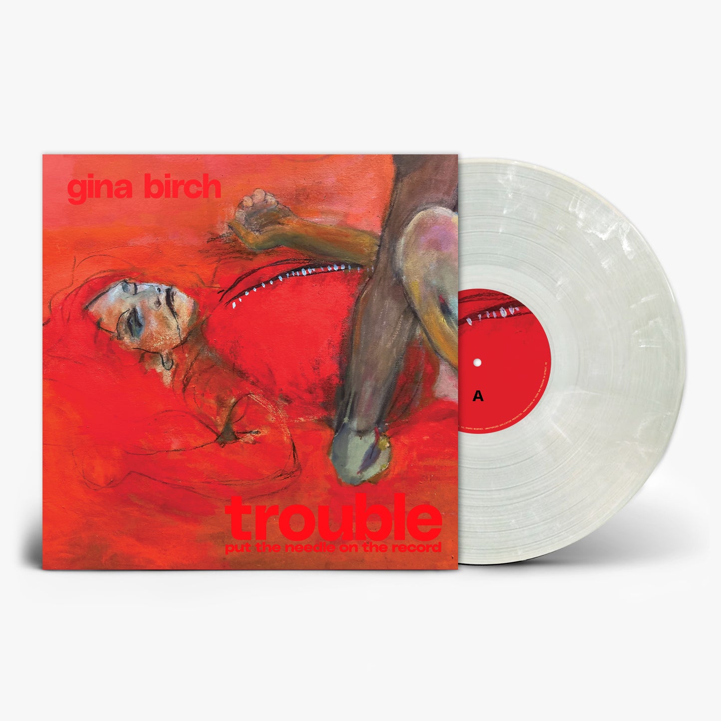 Gina Burch "Trouble" LP (Indie Exclusive Brush Stroke Vinyl)