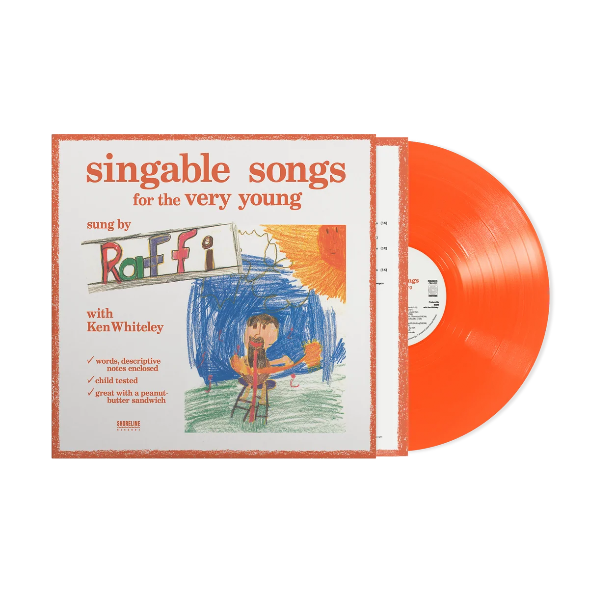 PRE-ORDER: Raffi	"Singable Songs for the Very Young (50th Anniversary)" LP (Orange Eco-Mix Vinyl)
