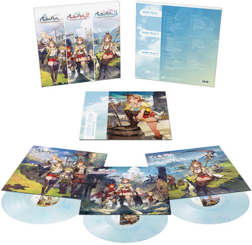PRE-ORDER: V/A "Atelier Ryza Trilogy (OST)" 3xLP (Clear w/ Sky Blue Vinyl)