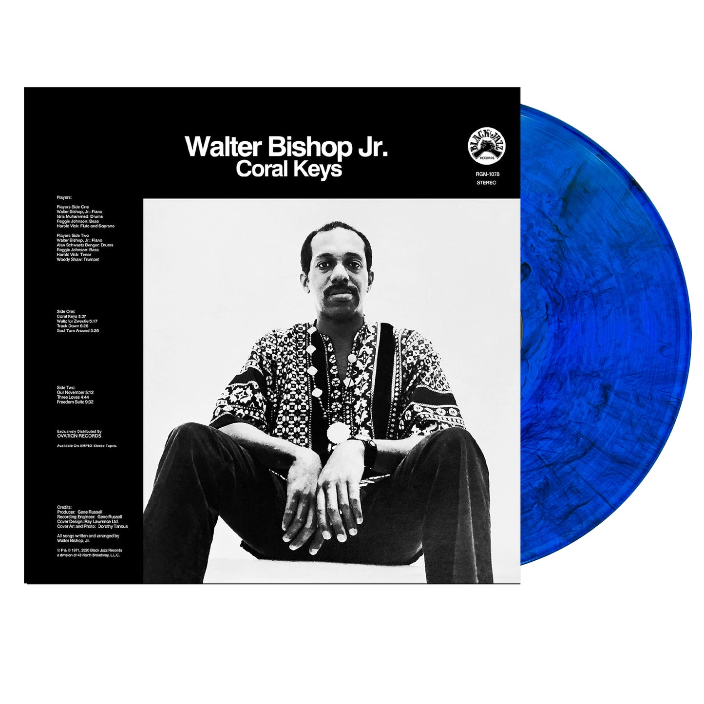 PRE-ORDER: Walter Bishop Jr. "Coral Keys" LP (Blue w/ Black Swirl Vinyl)