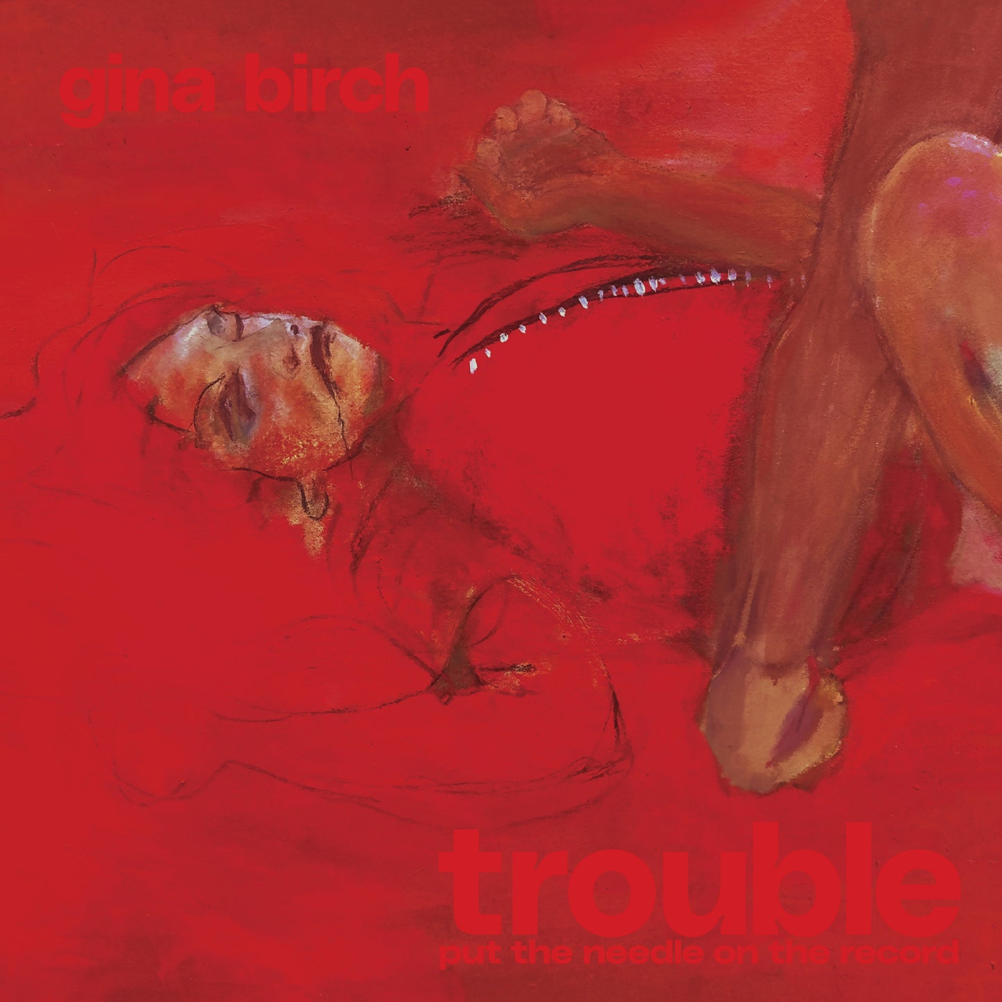 Gina Burch "Trouble" LP (Indie Exclusive Brush Stroke Vinyl)