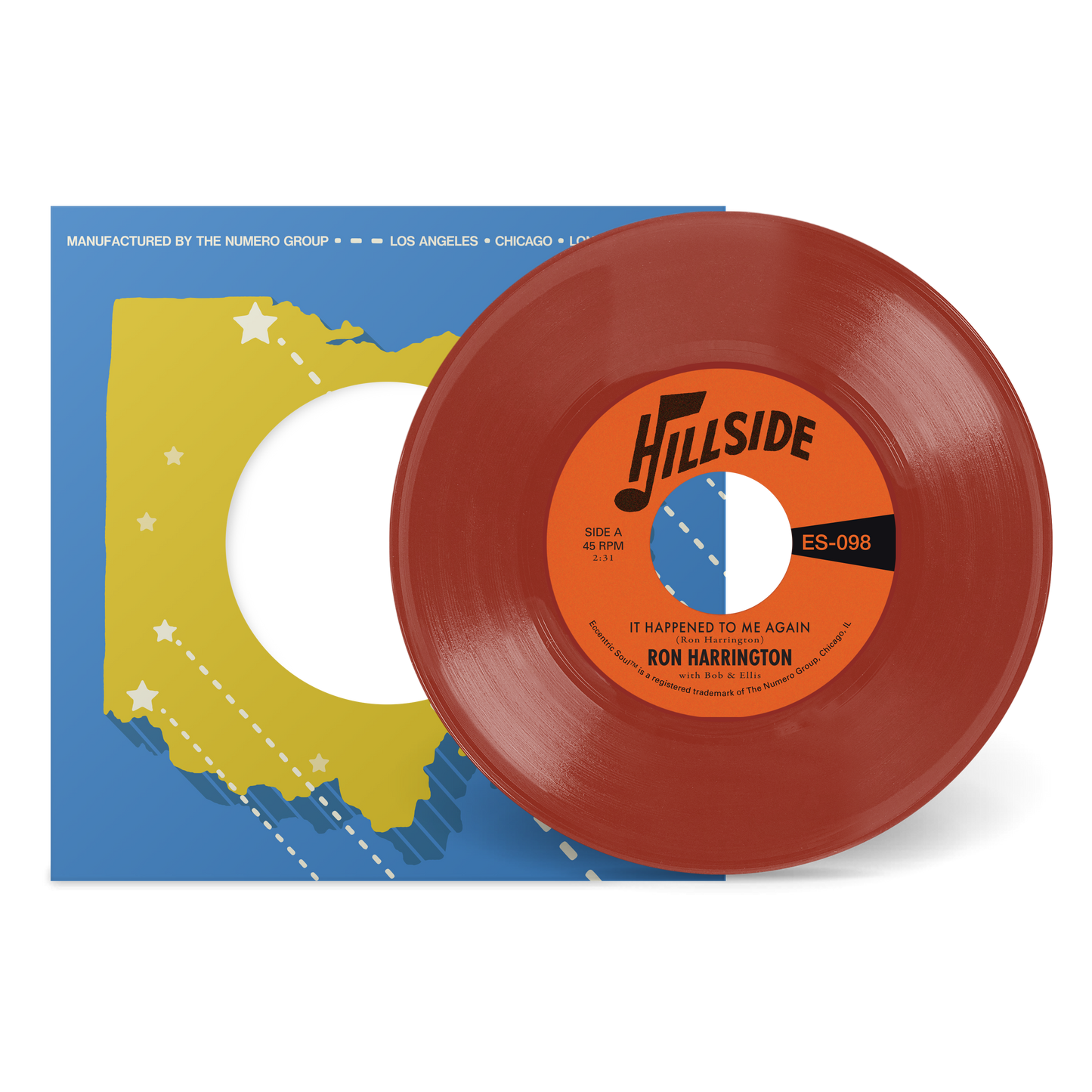 Ron Harrington "It Happened To Me Again b/w Because You're Mine" 7" (Opaque Maroon Vinyl)