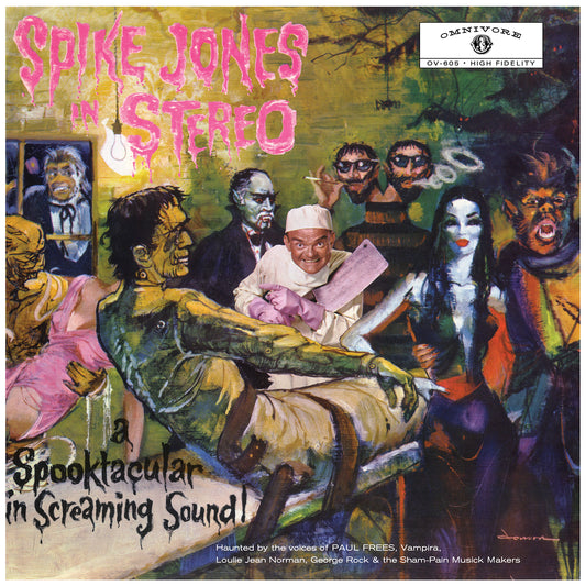 Spike Jones "Spike Jones In Stereo: A Spooktacular In Screaming Sound!" LP (Slime Green Vinyl)