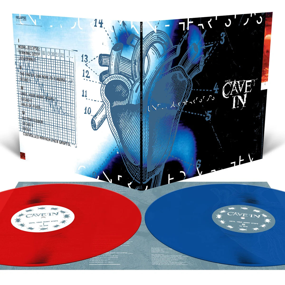 Cave In "Until Your Heart Stops" 2xLP (Blood Red / Sea Blue Color Vinyl)