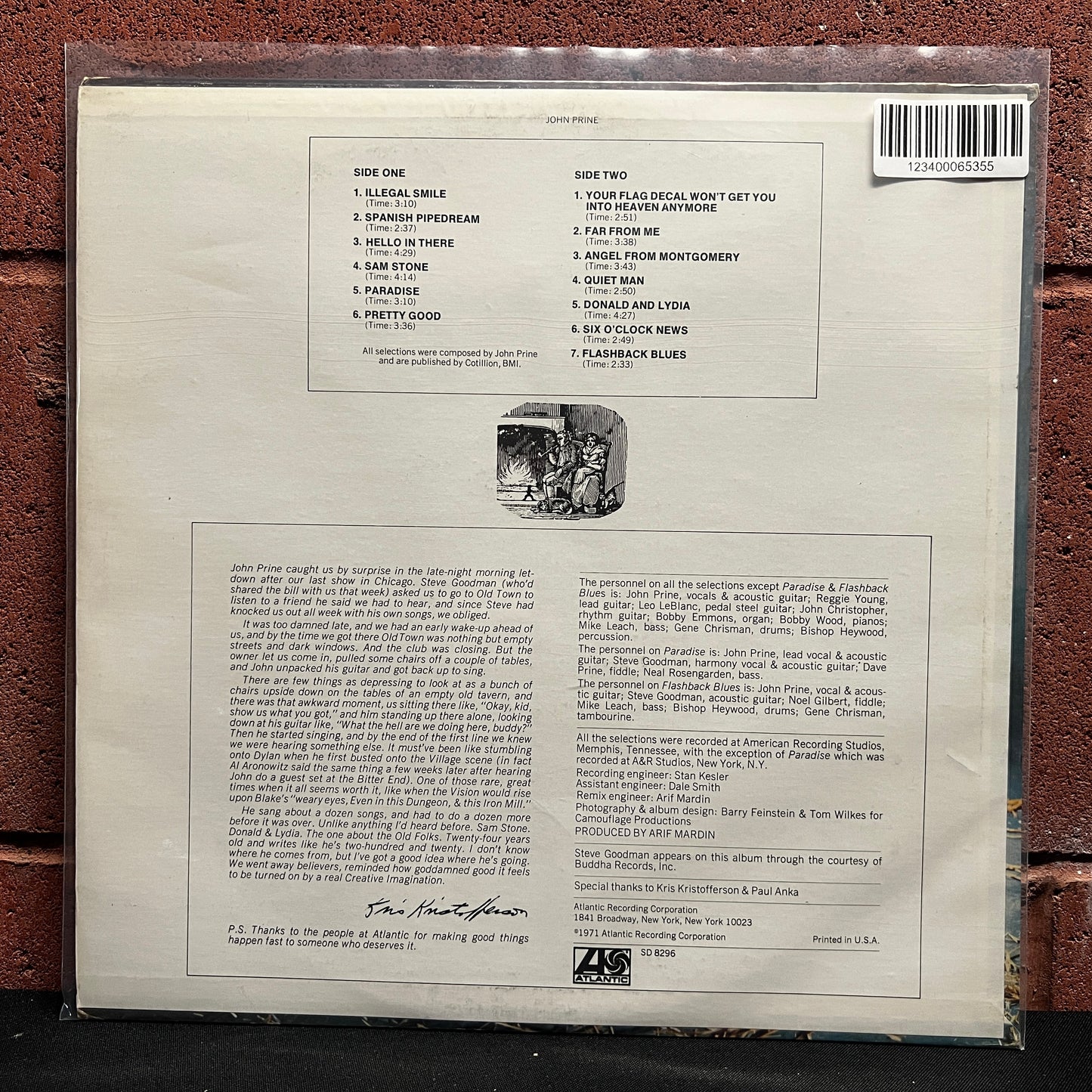 Used Vinyl: John Prine "S/T" LP (1978 Press)