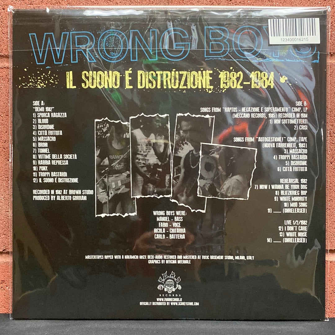 Used Vinyl:  Wrong Boys ”Il Suono É Distruzione 1982-1984” LP (Marbled vinyl)