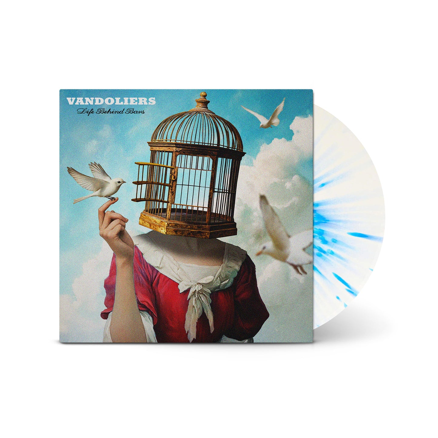 Vandoliers "Left Behind Bars" LP (Indie Exclusive White/Blue Splatter Vinyl)