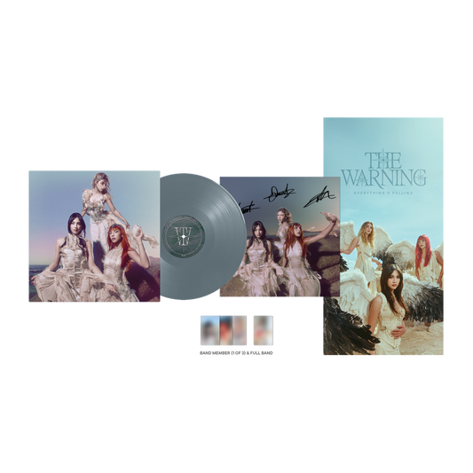 The Warning "Everything’s Falling" LP ("Deep Ocean" Color Vinyl, SIGNED Insert)
