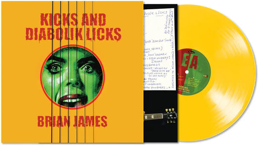 PRE-ORDER: Brian James "Kicks...And Diabolik Licks" LP (Yellow Vinyl)