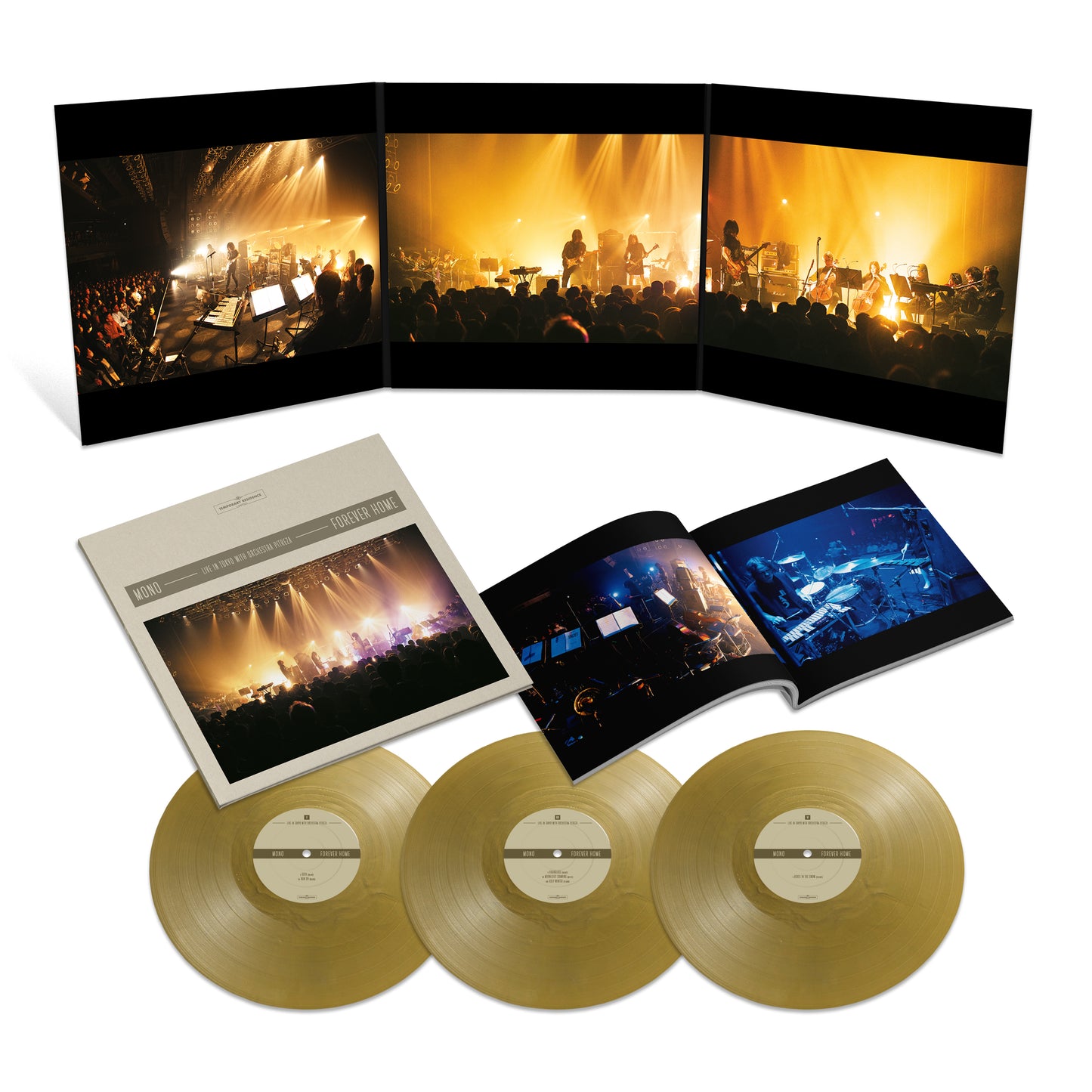 MONO "Forever Home: Live in Japan with Orchestra PITREZA" 3xLP (Metallic Gold Vinyl)