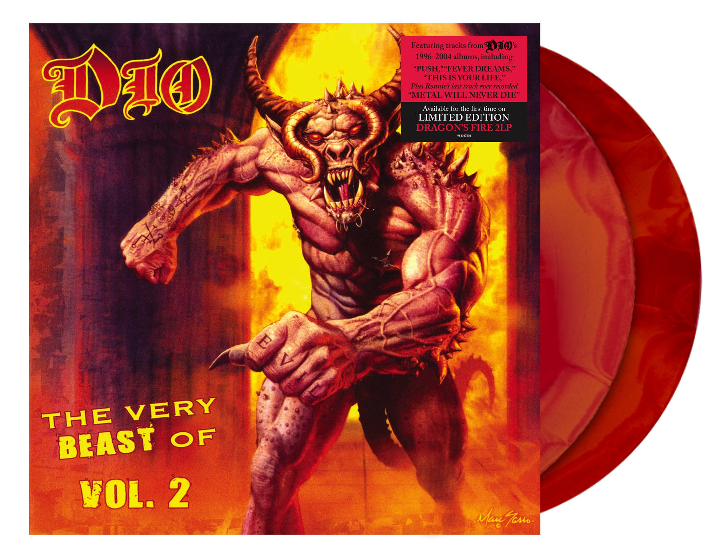 PRE-ORDER: Dio "The Very Beast Of Dio, Vol. 2" 2xLP (Dragon Fire Color Vinyl)