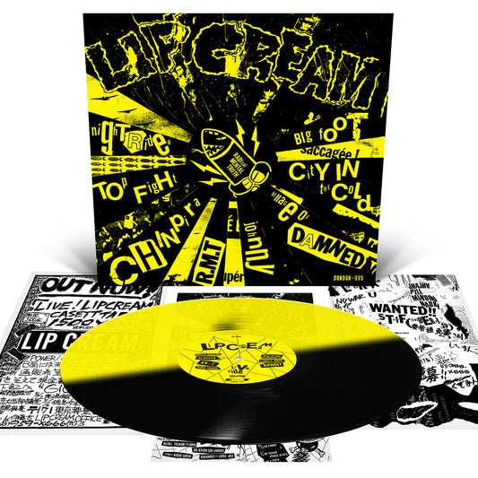 LIP CREAM "Big Foot Cassette" LP (Indie Exclusive Half Black/Half Yellow Vinyl)