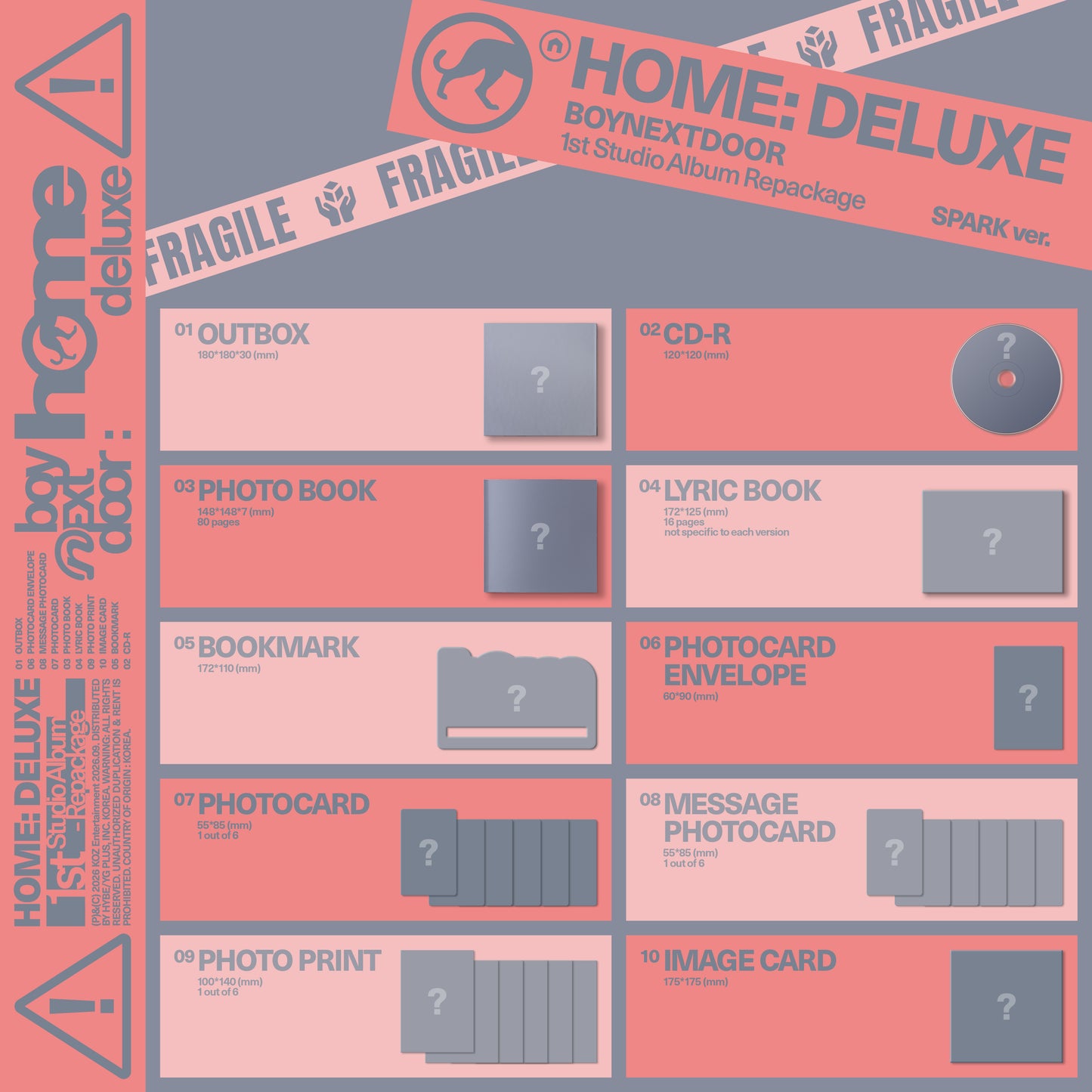 PRE-ORDER: BOYNEXTDOOR "1st Studio Album Repackage ‘HOME: DELUXE’" CD (SPARK Ver.)